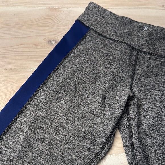 Gray and Blue Leggings with Mesh Panels - Picture 3 of 4